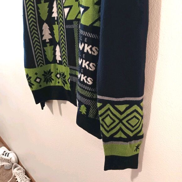Seattle Seahawks Ugly Christmas Sweater NFL Team Apparel Holiday Jumper  XL - Picture 4 of 13